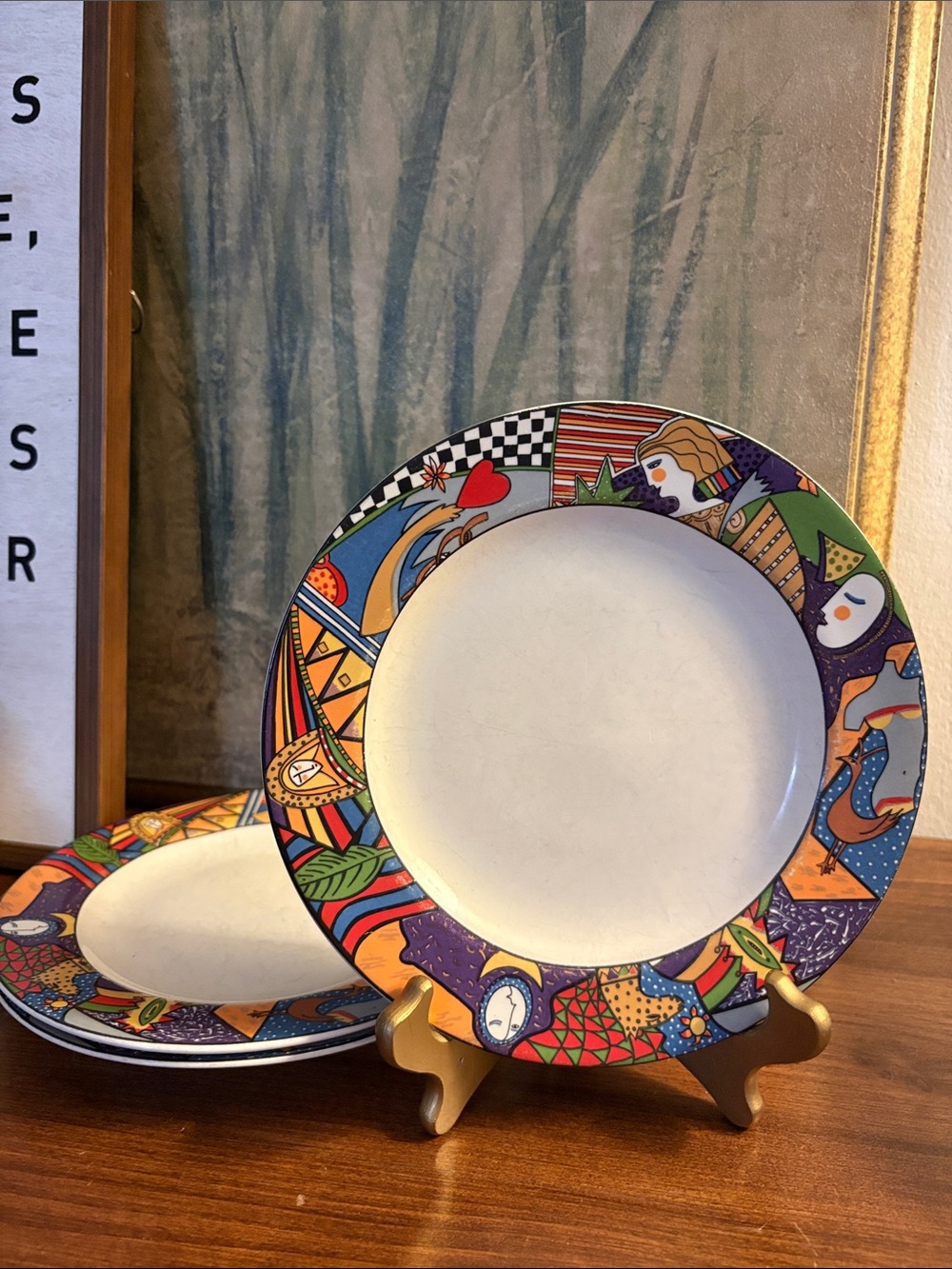 VTG 1991 VITROMASTER Metropolitan Salad Dessert Plate 7.75”